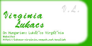 virginia lukacs business card